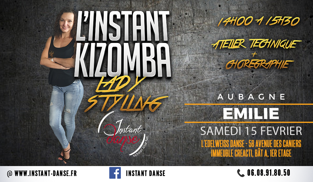 Instant Kizomba – Stage de Lady Styling avec Emilie