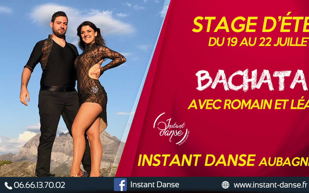 Stage d&rsquo;été : Bachata avec Romain et Léa