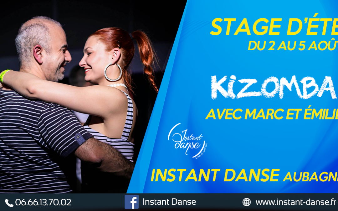 Stage d&rsquo;été : Kizomba avec Marc et Émilie