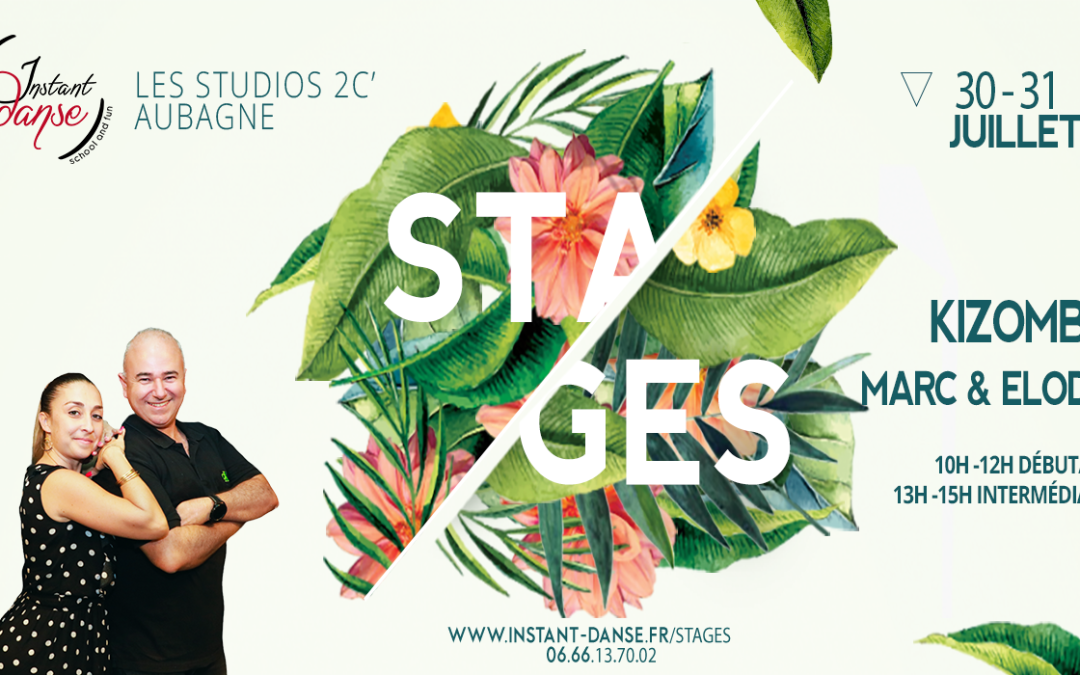 Stages d&rsquo;été : Kizomba avec Marc et Élodie