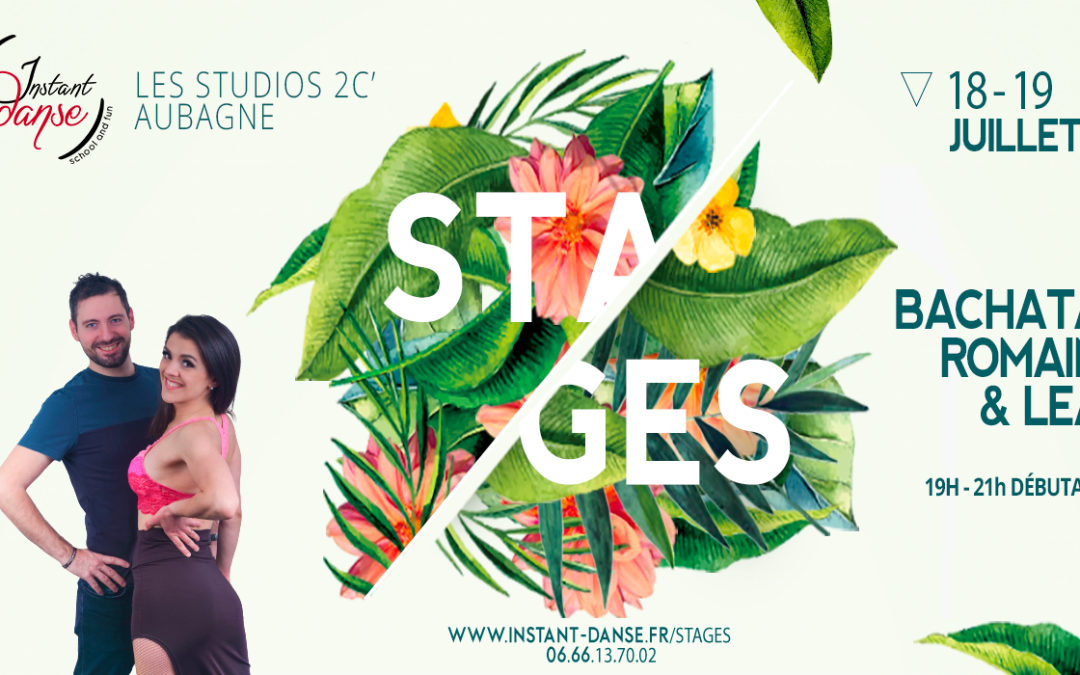 Stages d&rsquo;été : Bachata Débutant avec Romain et Léa