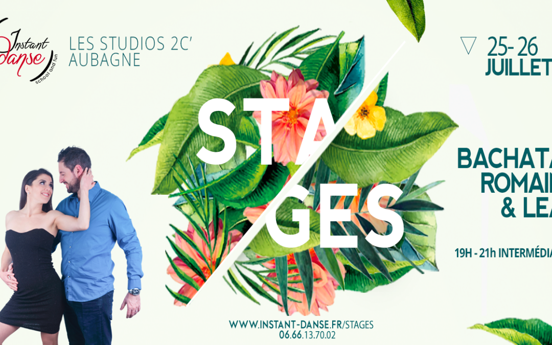 Stages d&rsquo;été : Bachata Intermédiaire avec Romain et Léa