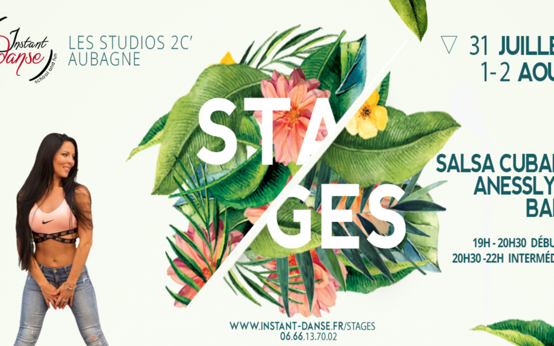 Stages d&rsquo;été : Salsa avec Anesslyne Baila