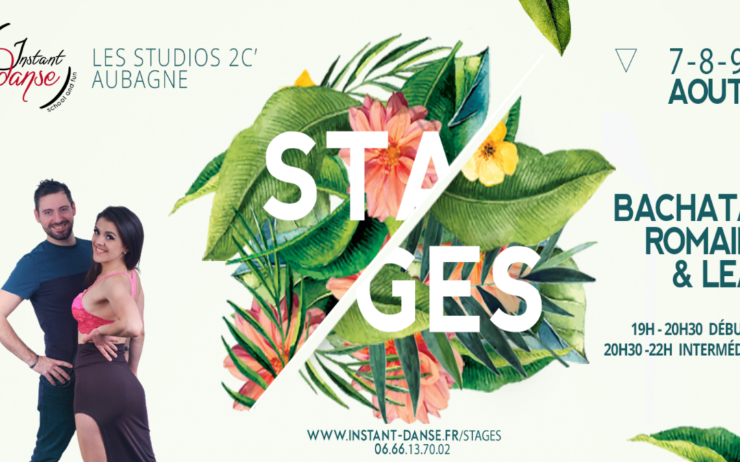 Stages d&rsquo;été : Bachata avec Romain et Léa