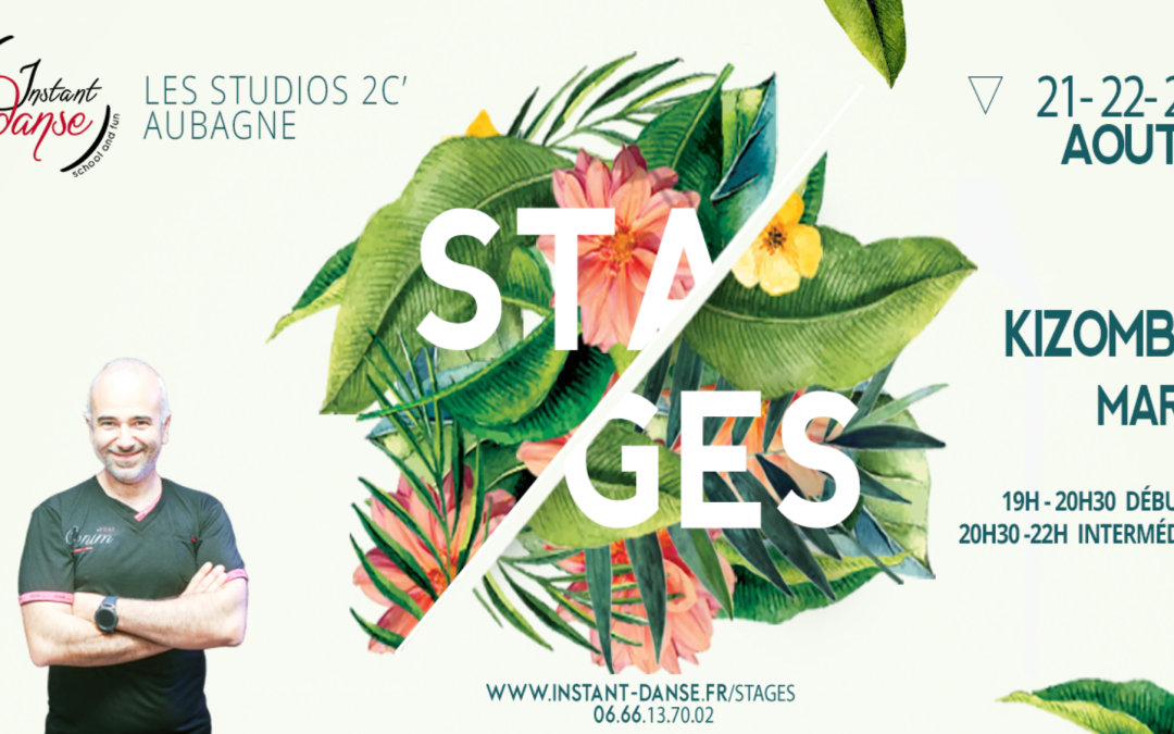 Stages d&rsquo;été : Kizomba avec Marc