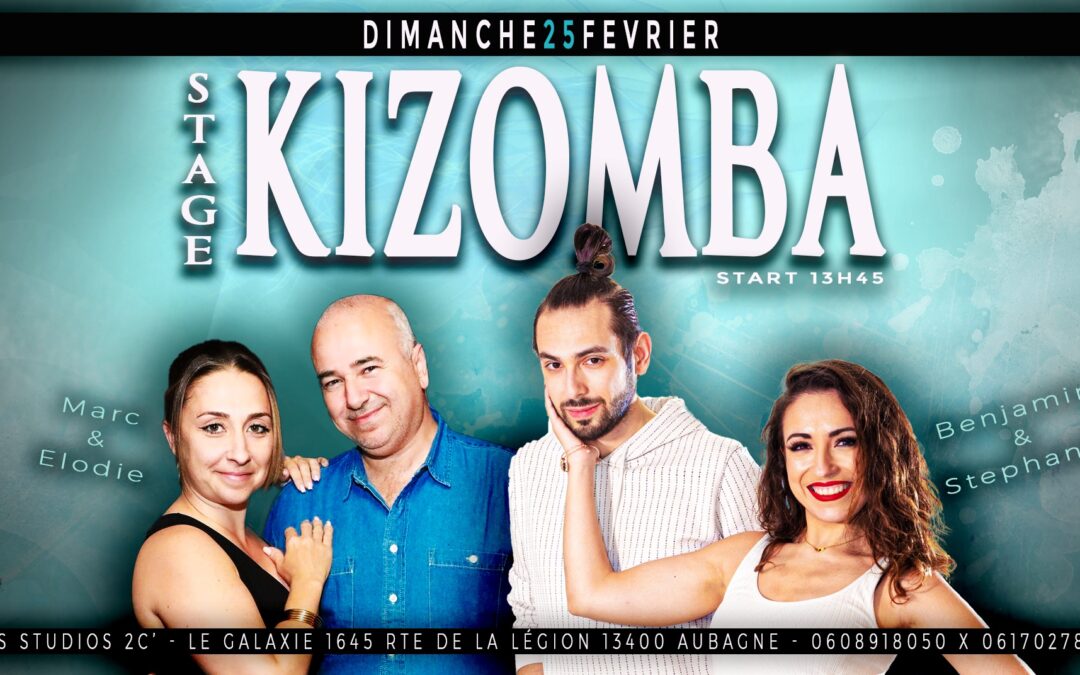 Stage de Kizomba Fusion avec Marc & Elodie x Benjamin & Stéphanie