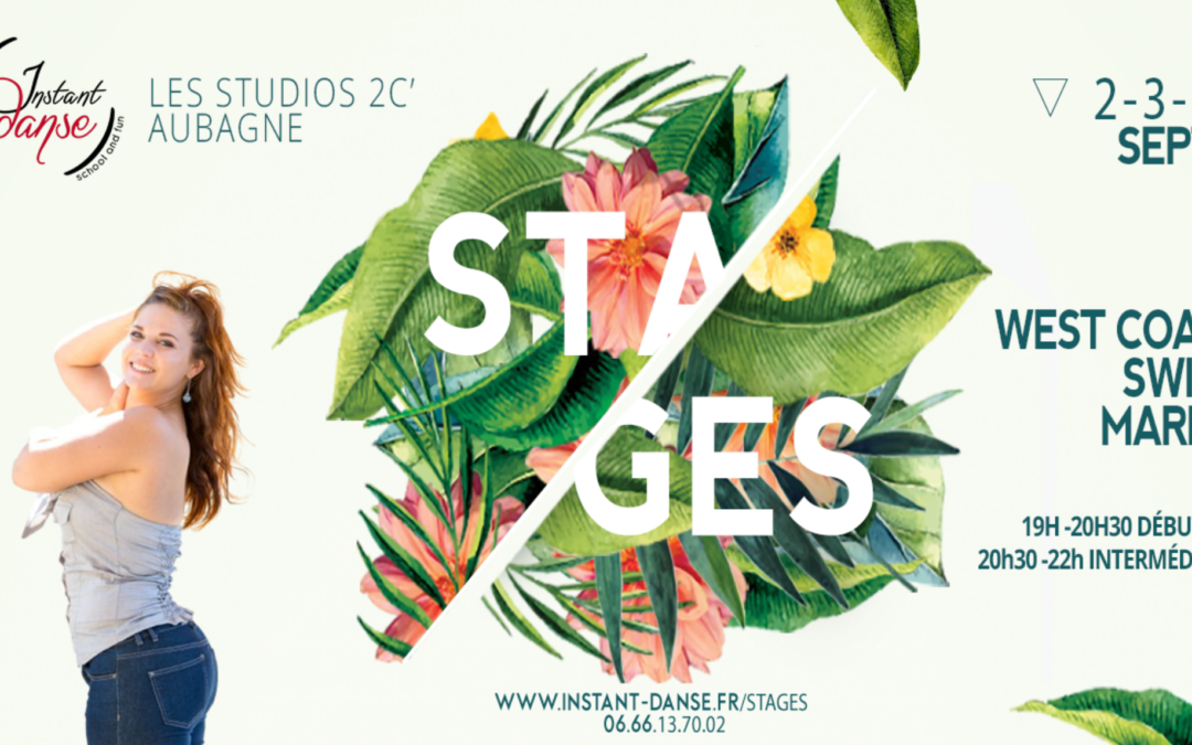 Stages d&rsquo;été : West Coast Swing avec Marine