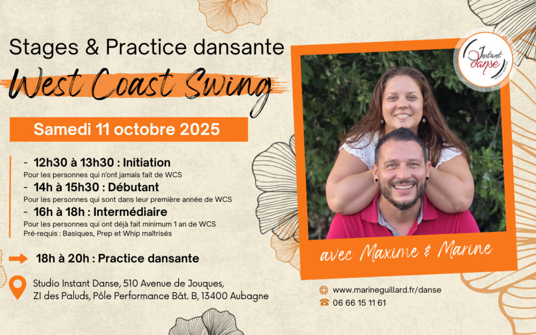 Stage & Practice dansante 100% West Coast Swing