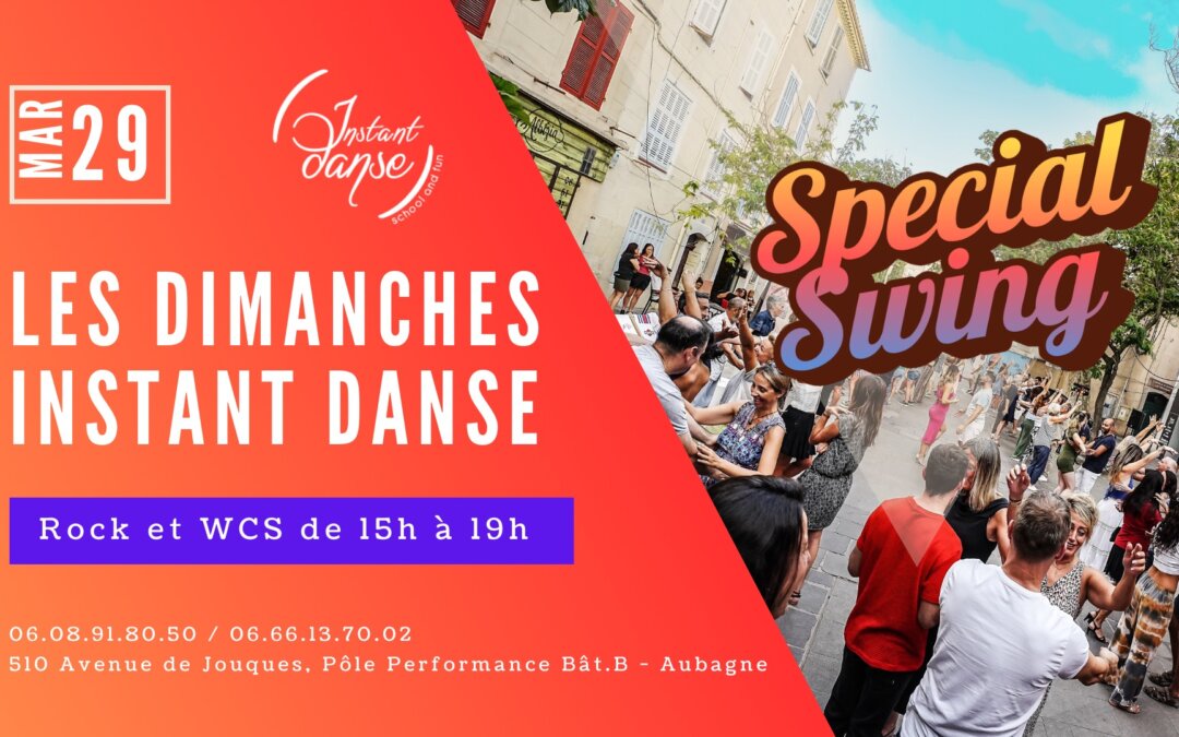 Les Dimanches Instant Danse : Spécial Swing – Rock & West Coast Swing Practice