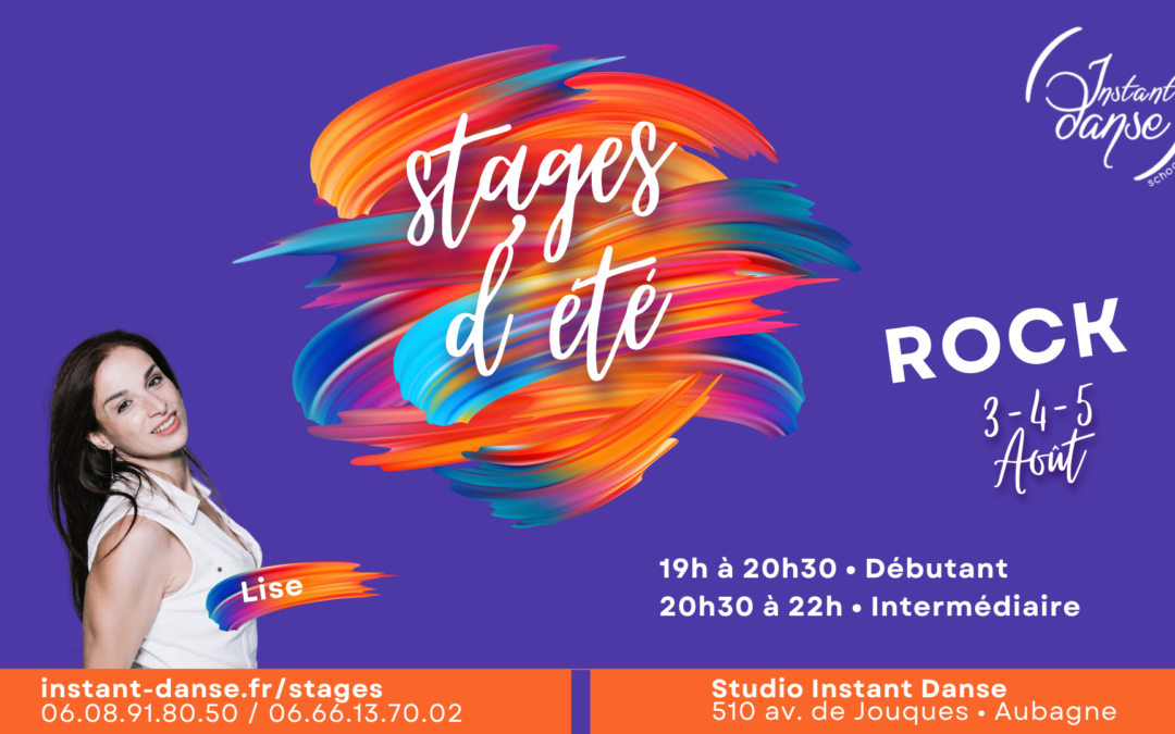 Stages d&rsquo;été Instant Danse : Rock avec Lise