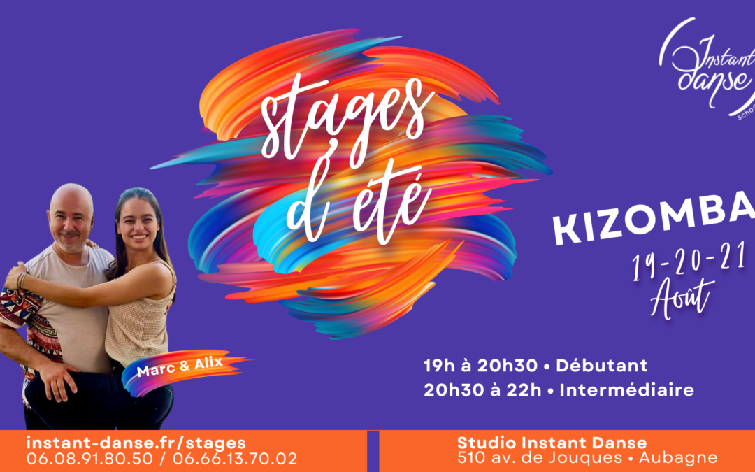 Stages d&rsquo;été Instant Danse : Kizomba avec Marc & Alix